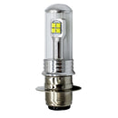 Motorcycle Headlights 750LM 6000K White H6M/P15D 40W 8-LED Bulbs, DC 12-24V