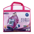 Universal Super Water-Resistant Dual Hooded Motorcycle Rain Poncho Coat Raincoat(Blue)
