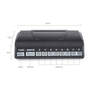 PZ-300-8 Car Parking Reversing Buzzer LED Monitor Parking Alarm Assistance System with 4*7m Front Sensors and 4*2.5m Rear Sensors