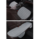 3 PCS / Set Warm Car Seat Cover Cushion Five Seats Universal Two Front Row Seat Covers and One Back Row Seat Cover Car Non-slip Chair Pad Warm Car Mats No Back Plush Cushion(Grey)