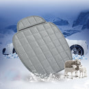 3 PCS / Set Warm Car Seat Cover Cushion Five Seats Universal Two Front Row Seat Covers and One Back Row Seat Cover Car Non-slip Chair Pad Warm Car Mats No Back Plush Cushion(Grey)