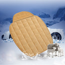 3 PCS / Set Warm Car Seat Cover Cushion Five Seats Universal Two Front Row Seat Covers and One Back Row Seat Cover Car Non-slip Chair Pad Warm Car Mats No Back Plush Cushion(Khaki)