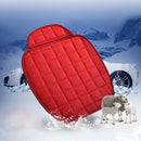 3 PCS / Set Warm Car Seat Cover Cushion Five Seats Universal Two Front Row Seat Covers and One Back Row Seat Cover Car Non-slip Chair Pad Warm Car Mats No Back Plush Cushion(Red)