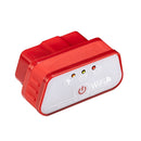 KONNWEI KW901 OBD Car Auto Wireless WiFi Diagnostic Scan Tools Auto Scan Adapter Scan Tool Supports Variety Languages and 5 Protocols (Can Also Detect Battery and Voltage, Only Detect 12V Gasoline Car)(Red)