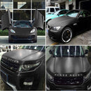 5m * 0.5m Ice Blue Metallic Matte Icy Ice Car Decal Wrap Auto Wrapping Vehicle Sticker Motorcycle Sheet Tint Vinyl Air Bubble Free(Black)