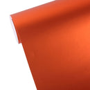 5m * 0.5m Ice Blue Metallic Matte Icy Ice Car Decal Wrap Auto Wrapping Vehicle Sticker Motorcycle Sheet Tint Vinyl Air Bubble Free(Orange)