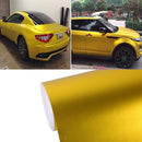 5m * 0.5m Ice Blue Metallic Matte Icy Ice Car Decal Wrap Auto Wrapping Vehicle Sticker Motorcycle Sheet Tint Vinyl Air Bubble Free(Gold)