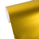 5m * 0.5m Ice Blue Metallic Matte Icy Ice Car Decal Wrap Auto Wrapping Vehicle Sticker Motorcycle Sheet Tint Vinyl Air Bubble Free(Gold)