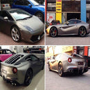 5m * 0.5m Ice Blue Metallic Matte Icy Ice Car Decal Wrap Auto Wrapping Vehicle Sticker Motorcycle Sheet Tint Vinyl Air Bubble Free(Rose Gold)