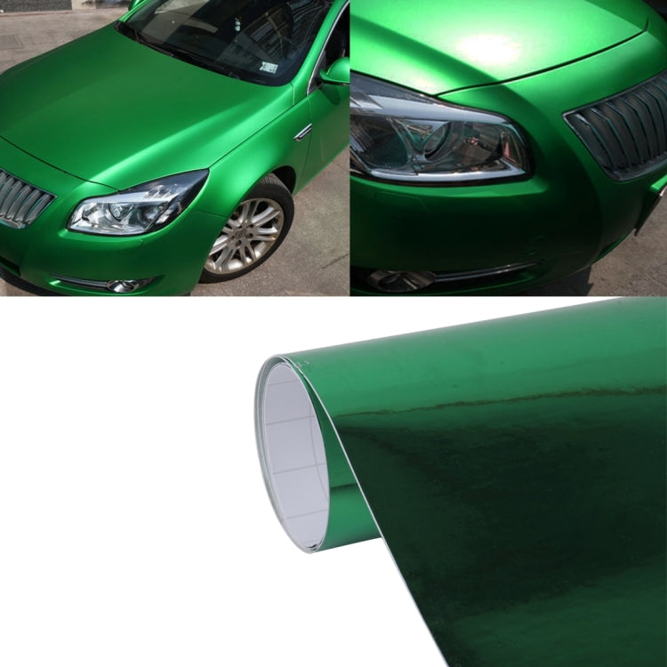 1.52m Ã— 0.5m Electroplating Car Auto Body Decals Sticker Self-Adhesive Side Truck Vinyl Graphics(Green)