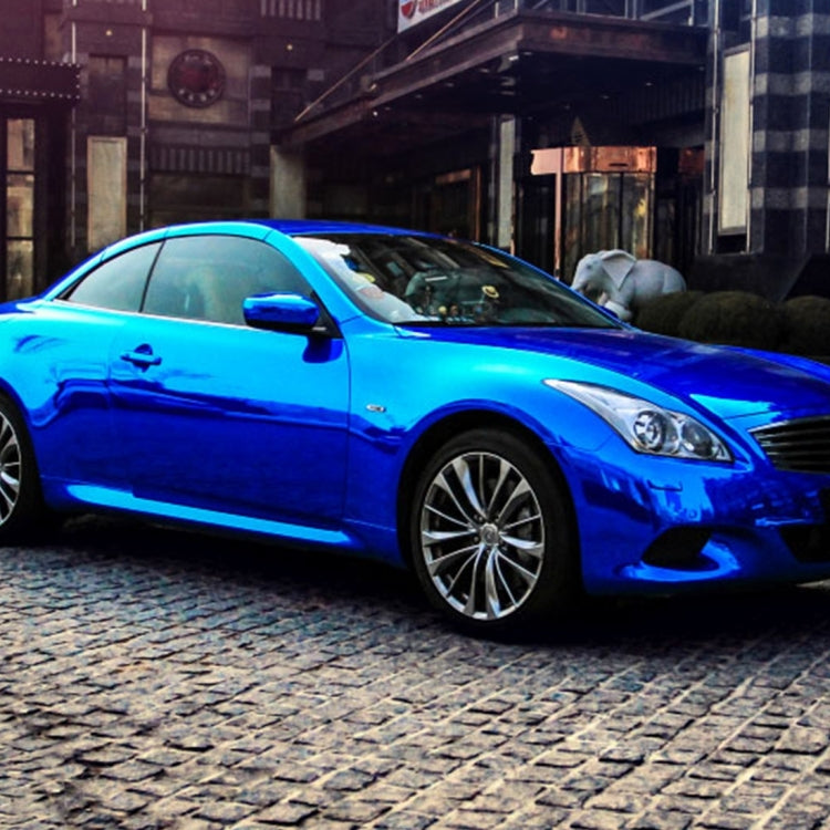 1.52m Ã— 0.5m Electroplating Car Auto Body Decals Sticker Self-Adhesive Side Truck Vinyl Graphics(Blue)