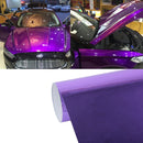 1.52m Ã— 0.5m Electroplating Car Auto Body Decals Sticker Self-Adhesive Side Truck Vinyl Graphics(Purple)