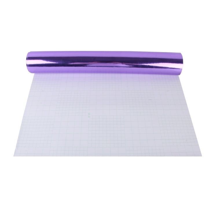 1.52m Ã— 0.5m Electroplating Car Auto Body Decals Sticker Self-Adhesive Side Truck Vinyl Graphics(Purple)