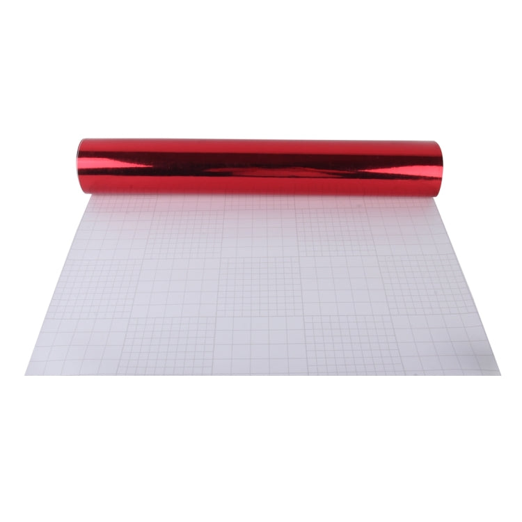 1.52m Ã— 0.5m Electroplating Car Auto Body Decals Sticker Self-Adhesive Side Truck Vinyl Graphics(Red)