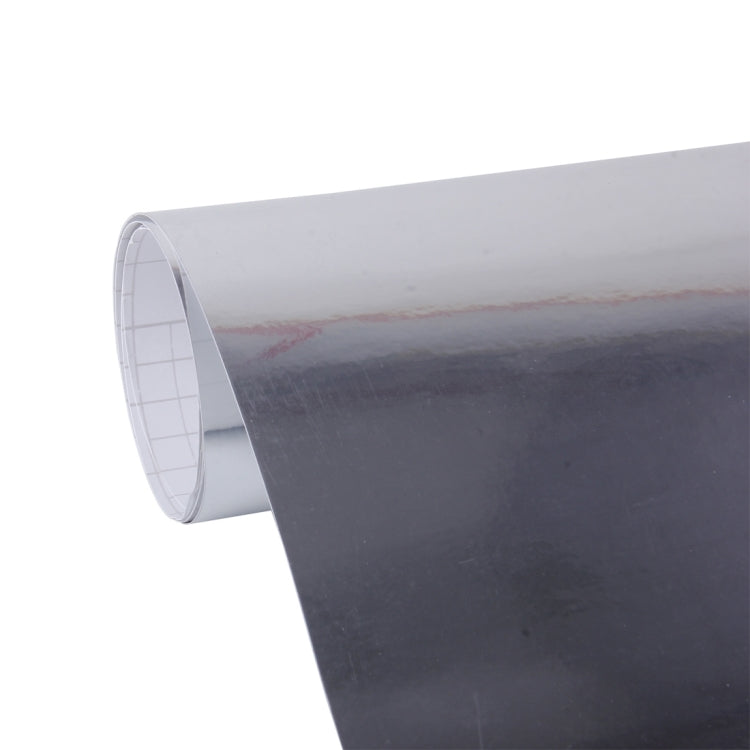 1.52m Ã— 0.5m Electroplating Car Auto Body Decals Sticker Self-Adhesive Side Truck Vinyl Graphics(Silver)