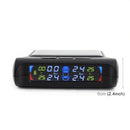 PZ802-I Solar Powered Video TPMS Internal Tire Pressure Monitor with LCD Color Display Screen (Black)