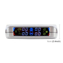 PZ802-I Solar Powered Video TPMS Internal Tire Pressure Monitor with LCD Color Display Screen (Silver)