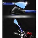 2 PCS Motorcycle Parts CNC Technology Aluminum Alloy Rearview Mirror Side Mirror(White)