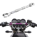 Motorcycle Aluminium Alloy Adjustable Reinforce Bar Balance Bar Motorbike Parts (Silver)