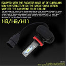 2 PCS H11 IP65 Waterproof White Light 6 CSP LED Car Headlight Bulb, 9-36V / 18W, 6000K / 2000LM