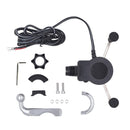 Universal Motorcycle USB Phone Charger with 360 Degree Rotatable Holder, Suitable for 4.5-6 inch Smartphones