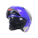 JIEKAI 105 Full Face Helmet Electromobile Motorcycle Double Lens Protective Helmet, Size: M (Blue+Brown)