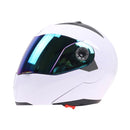 JIEKAI 105 Full Face Helmet Electromobile Motorcycle Double Lens Protective Helmet, Size: M (White+Color)