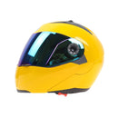 JIEKAI 105 Full Face Helmet Electromobile Motorcycle Double Lens Protective Helmet, Size: XL (Yellow+Color)