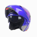 JIEKAI 105 Full Face Helmet Electromobile Motorcycle Double Lens Protective Helmet, Size: XL (Blue+Color)
