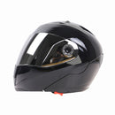 JIEKAI 105 Full Face Helmet Electromobile Motorcycle Double Lens Protective Helmet, Size: XXL (Black+Silver)
