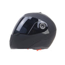 JIEKAI 105 Full Face Helmet Electromobile Motorcycle Double Lens Protective Helmet, Size: XXL (Matte Black+Brown)