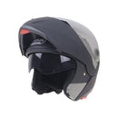 JIEKAI 105 Full Face Helmet Electromobile Motorcycle Double Lens Protective Helmet, Size: XXL (Matte Black+Silver)