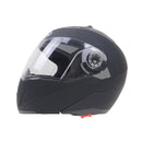 JIEKAI 105 Full Face Helmet Electromobile Motorcycle Double Lens Protective Helmet, Size: L (Matte Black+Transparent)