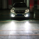 2 PCS Super Bright H3 DC 12V 5W 350LM Auto Car Fog Light with 16 SMD-3030 LED Bulbs Lamp, White + Yellow Light