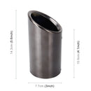 Car Styling Stainless Steel Exhaust Tail Muffler Tip Pipe for VW Volkswagen 1.2T Swept Volume(Black)