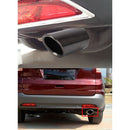 Car Styling Stainless Steel Exhaust Tail Muffler Tip Pipe for VW Volkswagen 1.2T Swept Volume(Black)