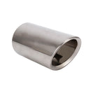 2 PCS Car Styling Stainless Steel Exhaust Tail Muffler Tip Pipe for VW Volkswagen 1.4T Swept Volume(Silver)