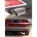 Car Styling Stainless Steel Exhaust Tail Muffler Tip Pipe for VW Volkswagen 1.6T Swept Volume(Silver)