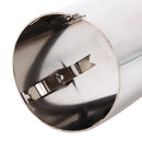 2 PCS Car Styling Stainless Steel Exhaust Tail Muffler Tip Pipe for VW Volkswagen 1.8T/2T Swept Volume, Audi A1/A3/A4L/Q3/Q5(Silver)