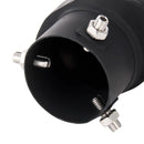 Universal Car Styling Stainless Steel Straight Bolt-on Exhaust Tail Muffler Tip Pipe with Mesh(Black)
