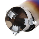 Universal Car Styling Stainless Steel Curved Exhaust Tail Muffler Tip Pipe