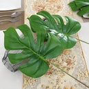 Home Handcrafts Green Artificial Tropical Plant Leaf Fake Palm Leaves Monstera Decoration