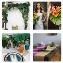 Home Handcrafts Green Artificial Tropical Plant Leaf Fake Palm Leaves Monstera Decoration