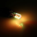 2 PCS W5W 194 T10 Multi Colors COB 12 SMD RGB LED Bulbs with Remote Control Wedge Side Lights License Plate Lamp, DC 12V