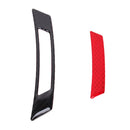 2 PCS Carbon Fiber Reflective Car Fender Flare Wheel Brow Warning Strip Stickers(Red)