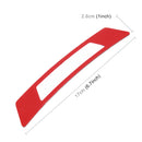 2 PCS Carbon Fiber Reflective Car Fender Flare Wheel Brow Warning Strip Stickers(Yellow)