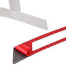 2 PCS Carbon Fiber Reflective Car Fender Flare Wheel Brow Warning Strip Stickers(Yellow)
