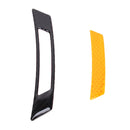 2 PCS Carbon Fiber Reflective Car Fender Flare Wheel Brow Warning Strip Stickers(Yellow)