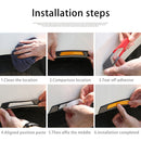 2 PCS Carbon Fiber Reflective Car Fender Flare Wheel Brow Warning Strip Stickers(Yellow)