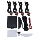 Car Buzzer Reverse Backup Radar System - Premium Quality 4 Parking Sensors Car Reverse Backup Radar System with LCD Display(Brown)
